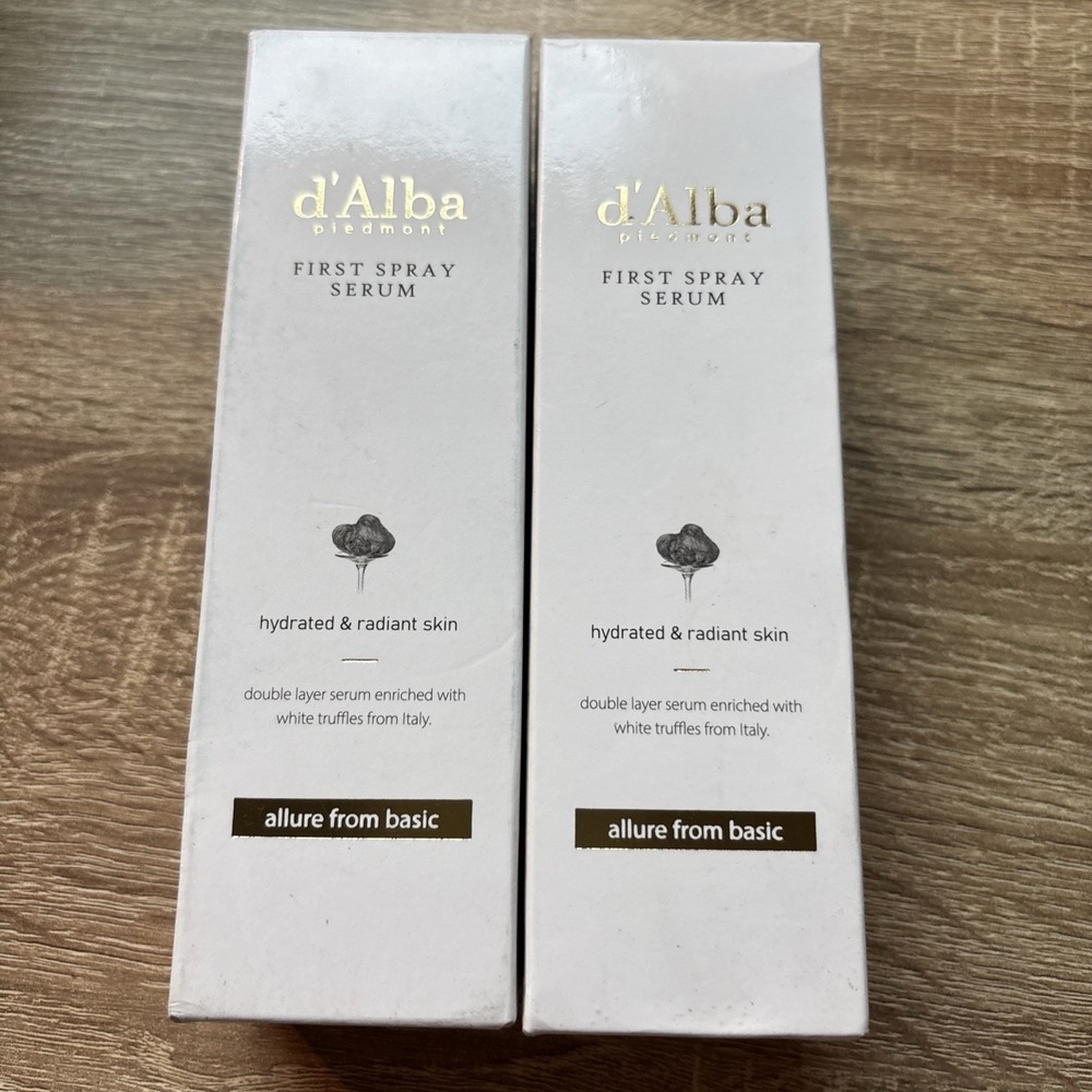 NEW LOT OF 2 d'Alba Piedmont First Spray Serum White Truffle from Italy 3.38 oz